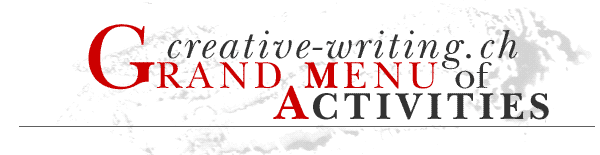 Grand Menu of Activities on creative-writing.ch